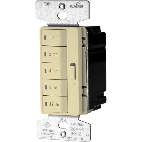 Eaton Wiring Devices Timer Wall Indoor 12Hr Dig Iv PT18H-V-K